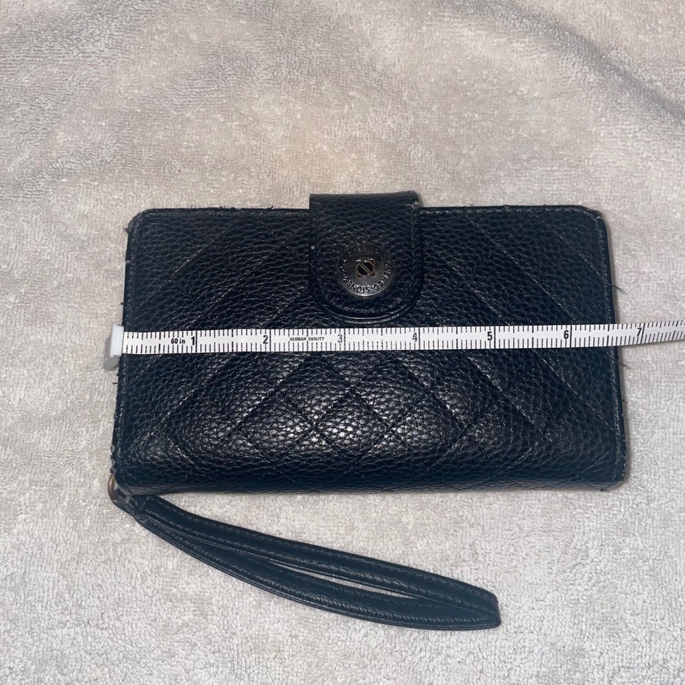Stone & Co Black Wristlet Wallet Zip Around Organizer Clutch - Picture 5 of 6